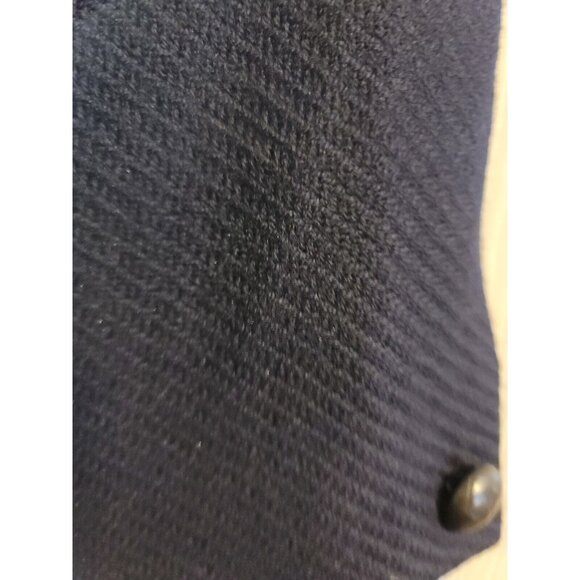 anne klein ii Vintage Wool Cashmere Jacket Coat Size 10. Nwt. Navy Blue. - Picture 5 of 14